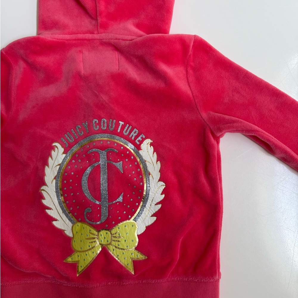 Brand New Juicy Couture Kids Pink Hoodie with Logo